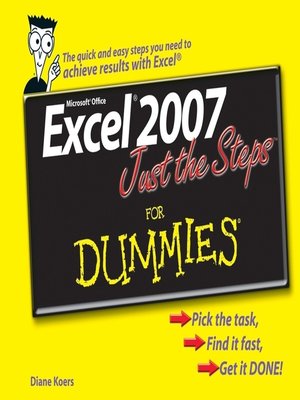 cover image of Excel 2007 Just the Steps For Dummies